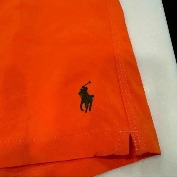 BRAND NEW Polo Ralph Lauren Men's 8.5-Inch Classic-Fit Swim Trunks Orange XXL - Picture 10 of 13